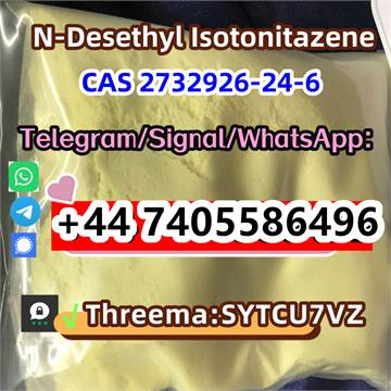 CAS 2732926-24-6 N-Desethyl Isotonitazene Telegarm/Signal/skype: +44 7405586496